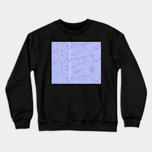 Wave of Ribbons on Lavender Crewneck Sweatshirt